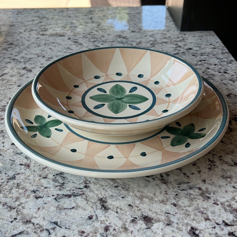 Sparagio by CALECA Dinner Plate and Bowl Vintage 1997-1999